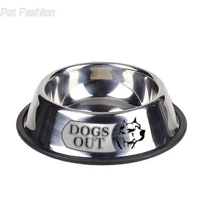 Stainless Steel Dog Bowl Anti-Gulping Slow Feeder Pet Friendly Supplies