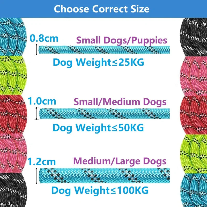 Strong Reflective Leashes for Dogs Pet Friendly Supplies