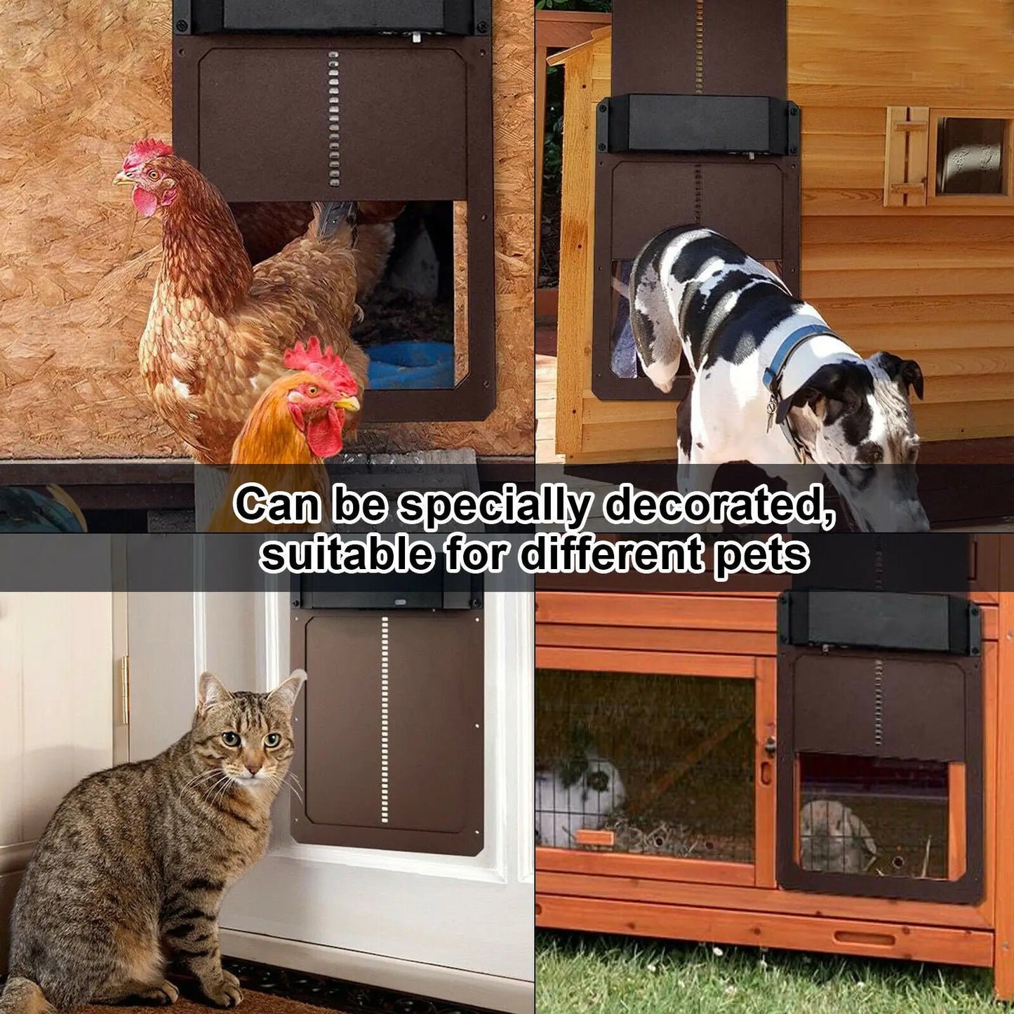 Automatic Chicken Coup Door Light-sensitive Chicken House Door - Pet Friendly Supplies