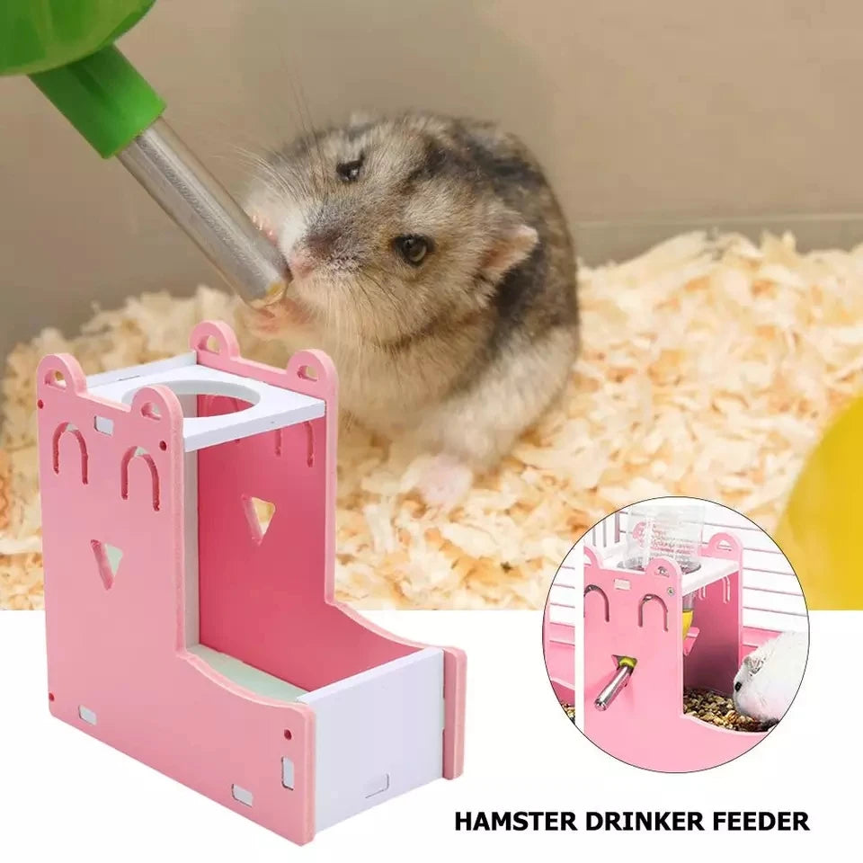 Small Animal Automatic Drinker 2 in 1 Feeder Cute Mini Feeder Pet Friendly Supplies