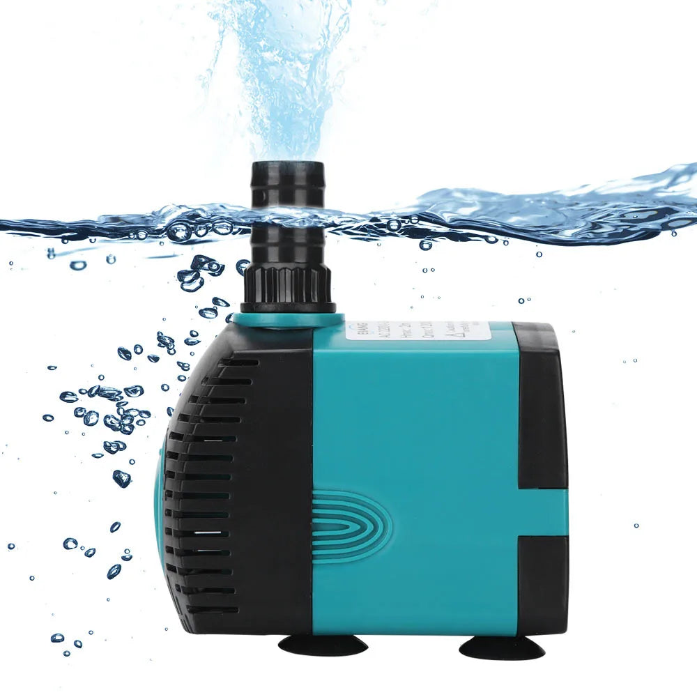 Ultra-Quiet 3-60W Submersible Water Pump Filter Fish Aquarium Water Pump Tank EU US 220V-240V Pet Friendly Supplies