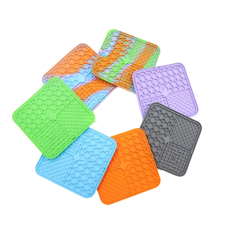 Silicone Slow Food Plate Mat for Dogs Pet Friendly Supplies