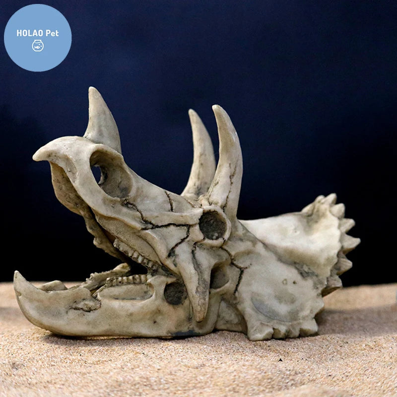 Animals Skull Fish Tank Fossil Dinosaur Ornaments Pet Friendly Supplies