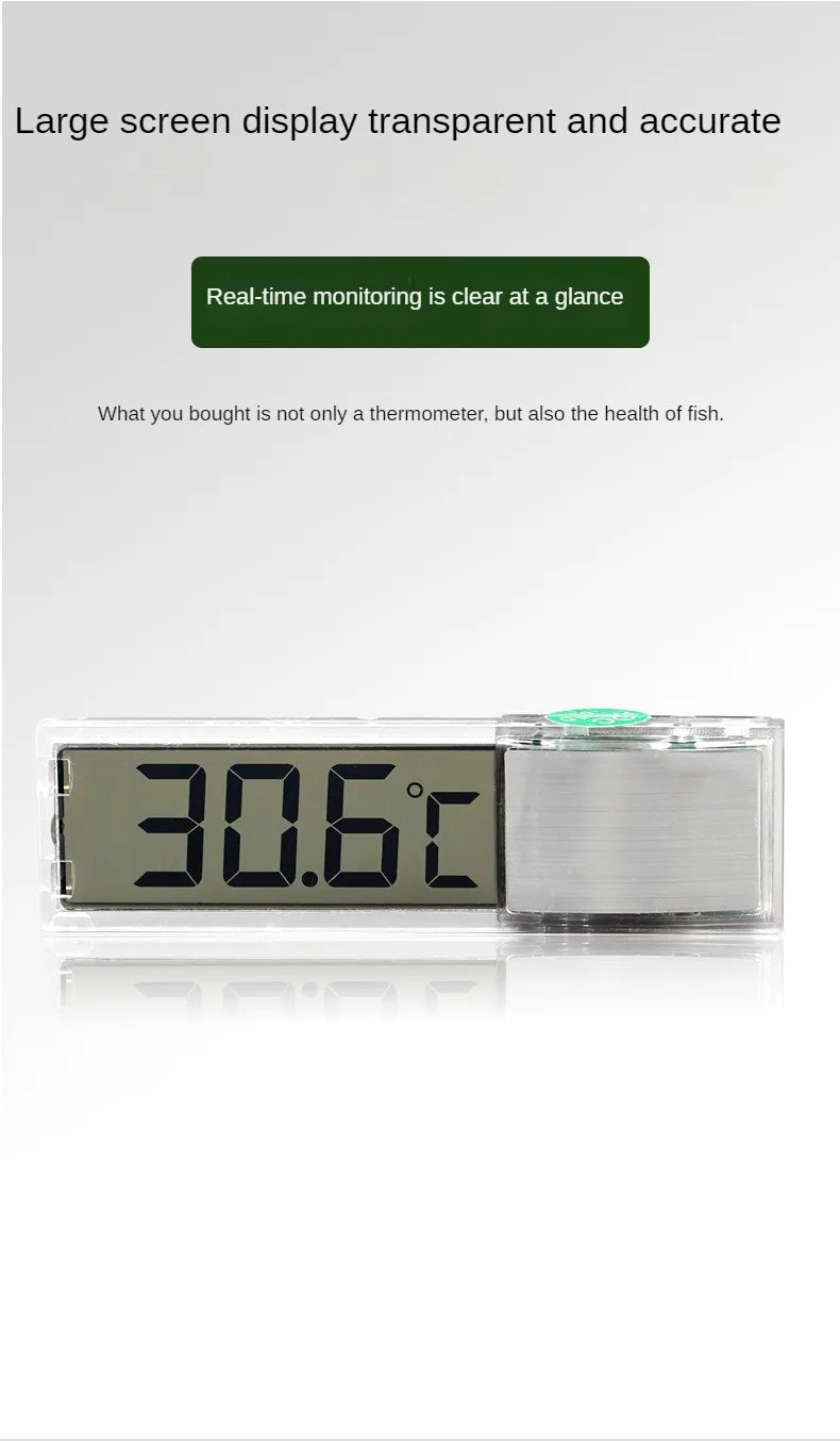 Aquarium Thermometer Electronic LCD Digital Fish Tank Temperature Measurement Pet Friendly Supplies