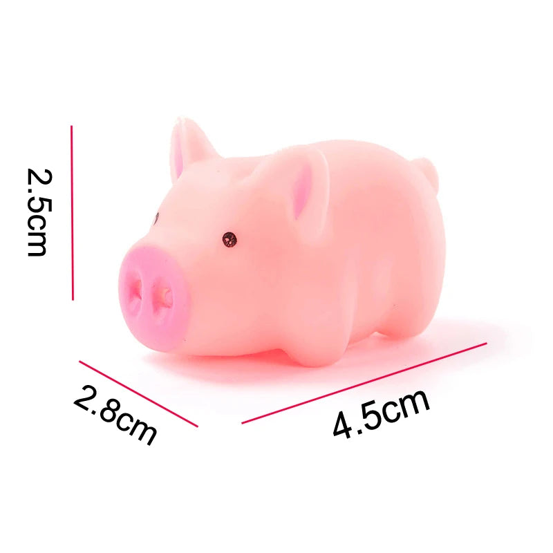 Mini Cute Pink Pig Screaming Rubber Pet Toys Pet Friendly Supplies