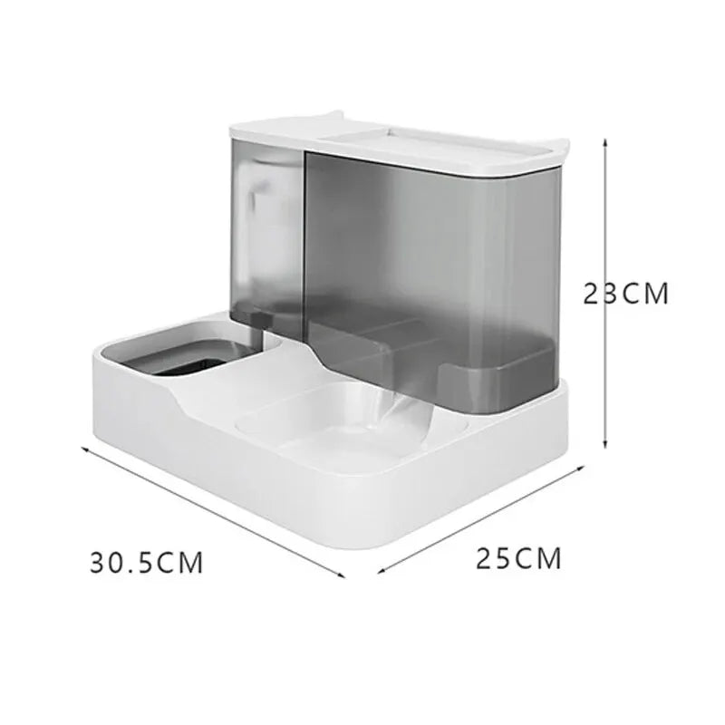 Automatic Food & Water Dispenser Pet Friendly Supplies