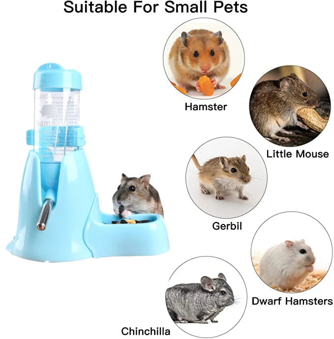 Water Feeder Small Animals Automatic Dispenser Drinking Water Bottle Bowls Dish with Food Container Pet Friendly Supplies