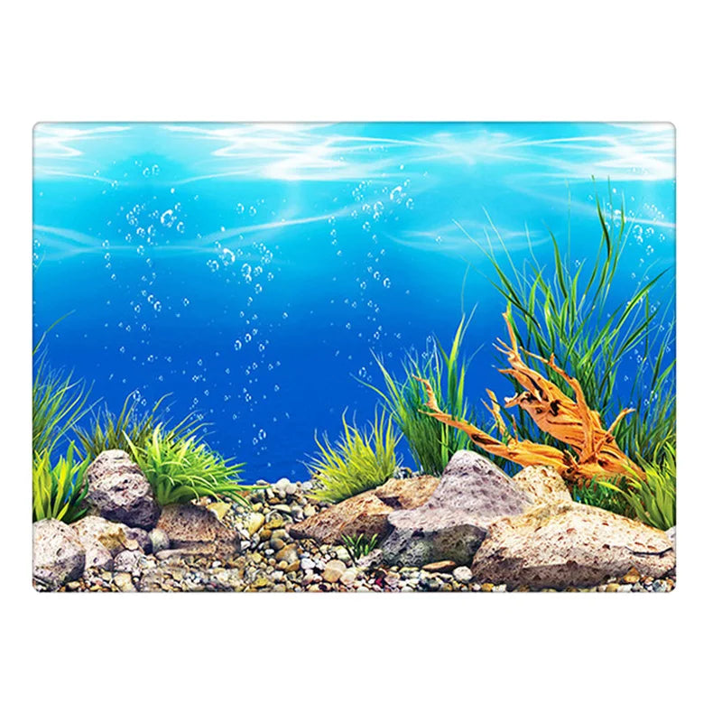 Background for Aquarium 3d  Sticker Poster Fish Tank  Aquarium Pet Friendly Supplies