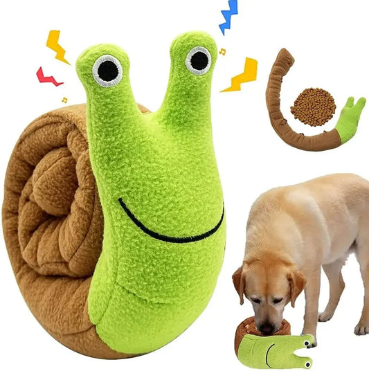 Squeak Plush Snails Toy Pet Friendly Supplies