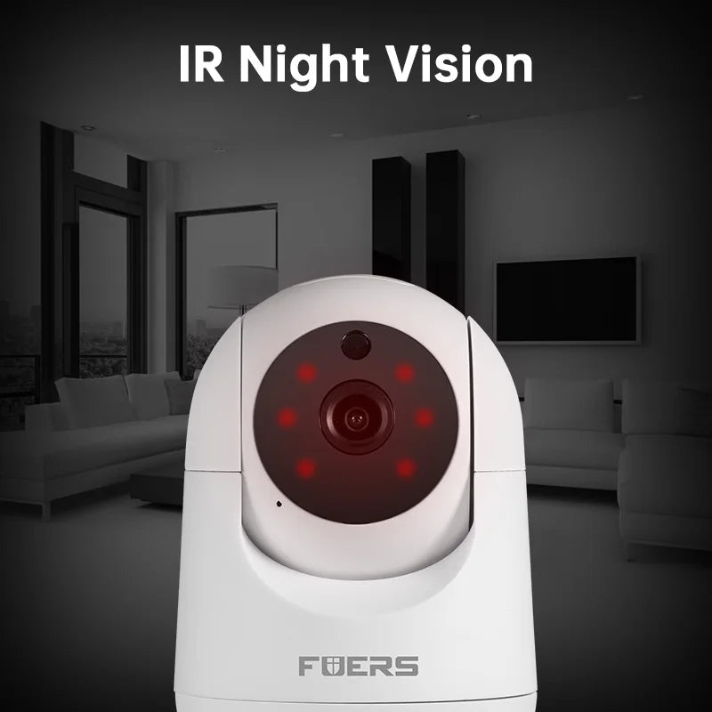 Fuers 5MP IP Camera Tuya Smart Indoor WiFi Wireless Surveillance Camera Pet Friendly Supplies