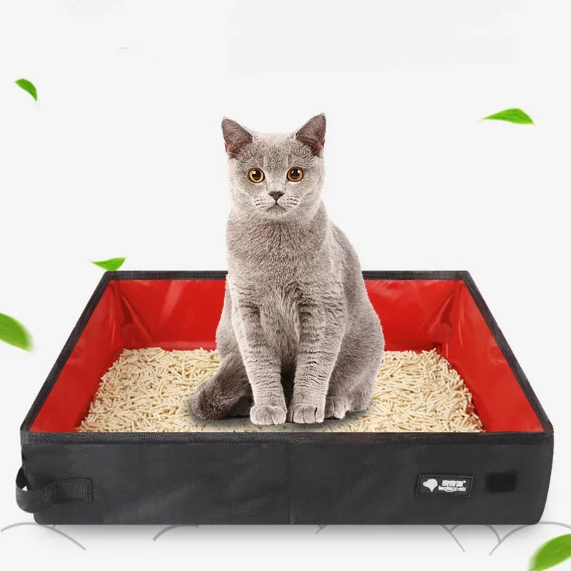 Portable Folding Travel Pet Litter Box Pet Friendly Supplies