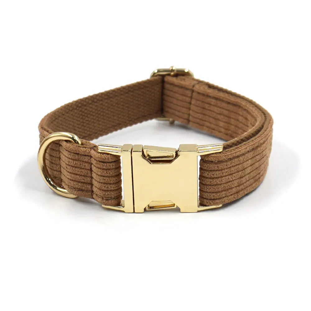 Personalized Brown Dog Collar - Pet Friendly Supplies