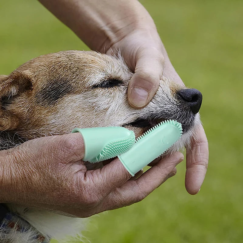 Super Soft Silicone Finger Toothbrush Pet Friendly Supplies