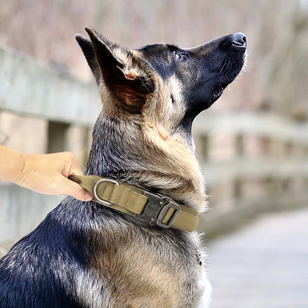 Durable Military Tactical Dog Collar Pet Friendly Supplies