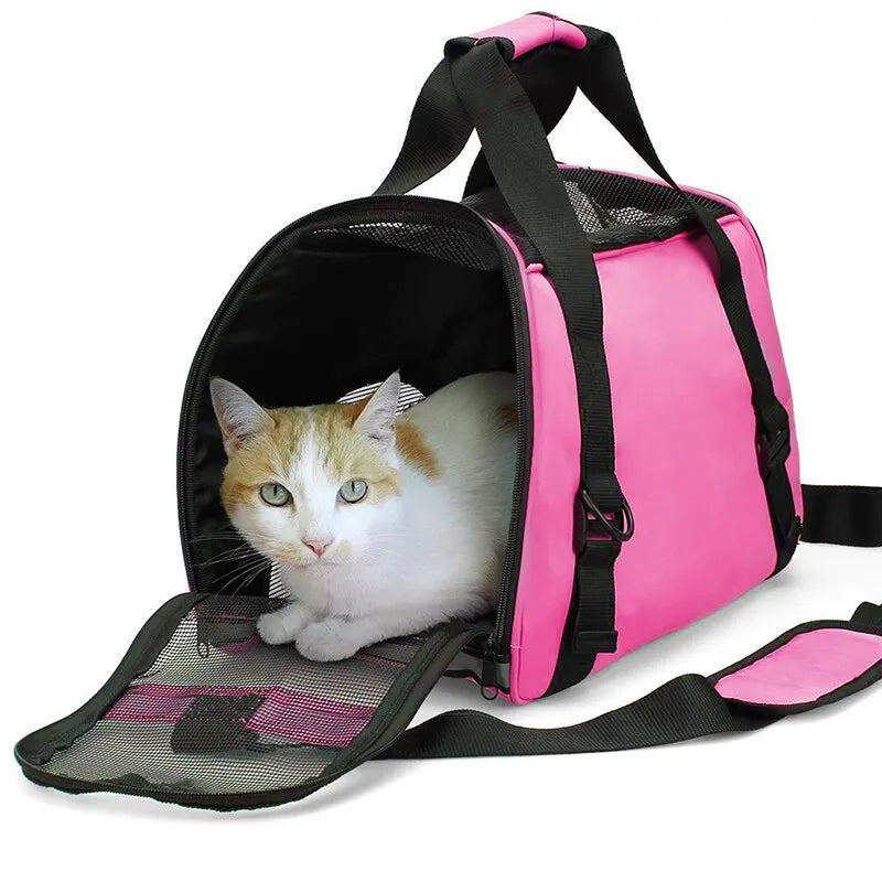 Soft-Sided Cat Travel Carrier Pet Friendly Supplies