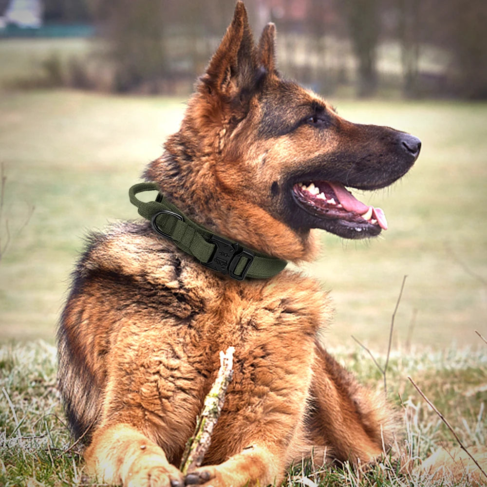 Durable Military Tactical Dog Collar Pet Friendly Supplies