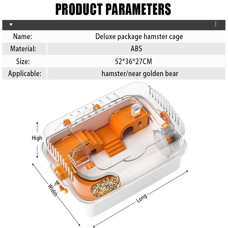 Chic Transparent Animall Cage Pet Friendly Supplies