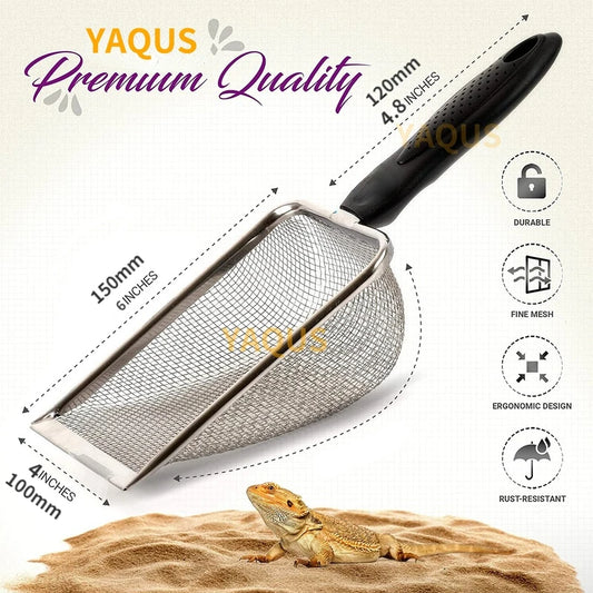 Pet Cleaning Tools Stainless Steel Feces Shovel Net