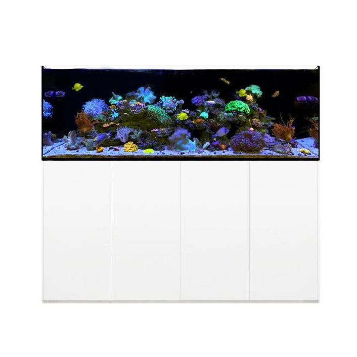 Luxury 6ft 220 Gallon 19mm Ultra Clear Glass Large Aquarium Fish Tank with Cabinet and Acrylic Sump Pet Friendly Supplies