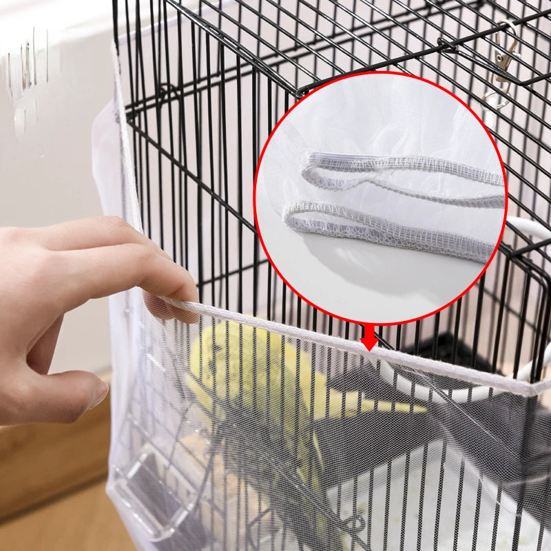 Mesh Bird Cage Cover Pet Friendly Supplies