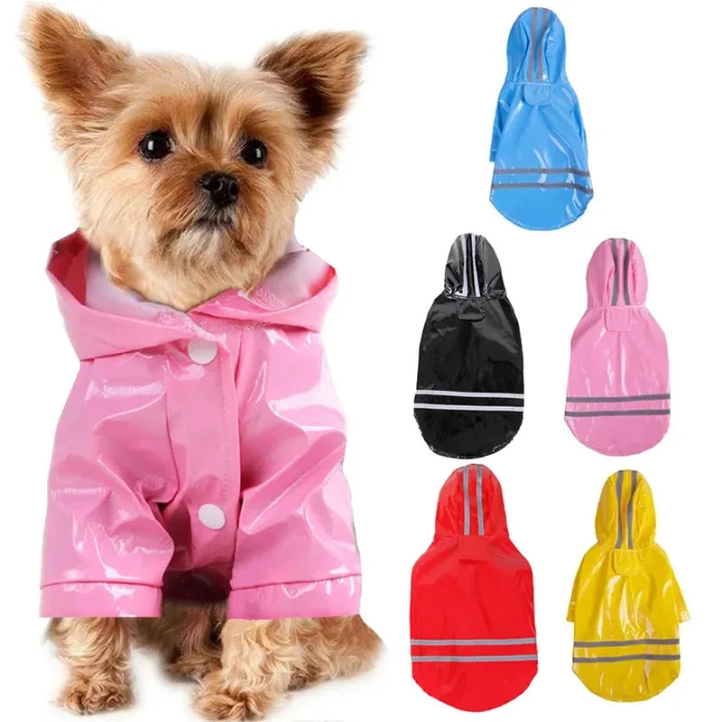 Waterproof and Reflective Dog Raincoat Pet Friendly Supplies