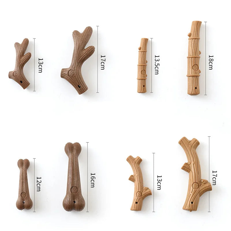 Cute Pinewood Antler Dog Chew - Pet Friendly Supplies