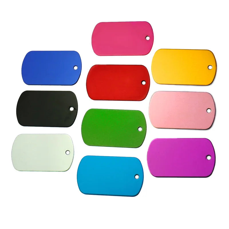 Aluminum Military Pet Id Tags Pet Friendly Supplies
