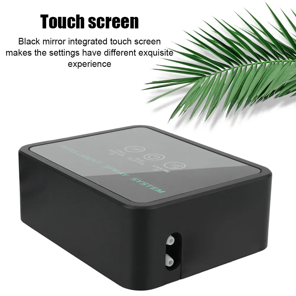 Intelligent Automatic Reptile Fogger Touch Screen Humidifier Timer Mist Rainforest Spray System Set Pet Friendly Supplies