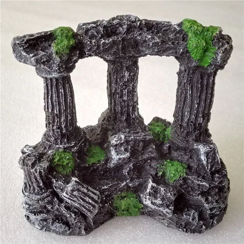 Rome Stone Pillars Decoration For Fish Tank Pet Friendly Supplies