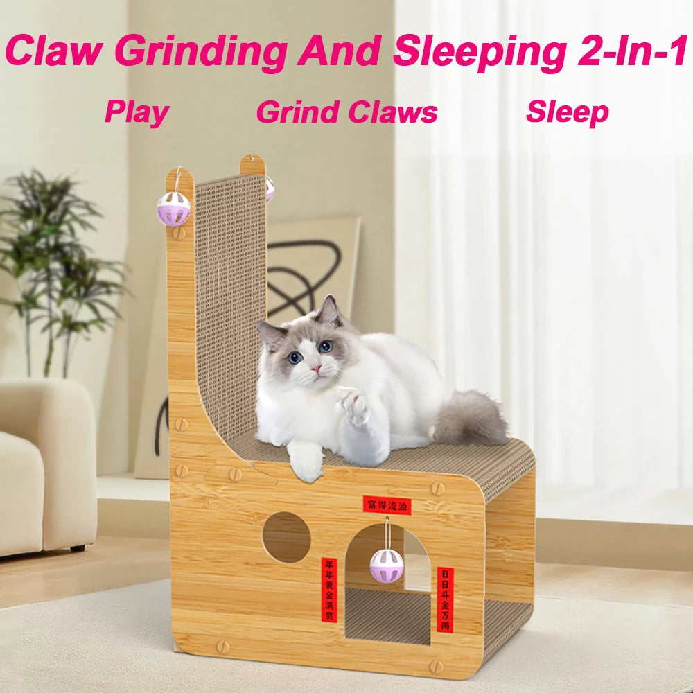 L-Shaped Cat Scratching Post Pet Friendly Supplies