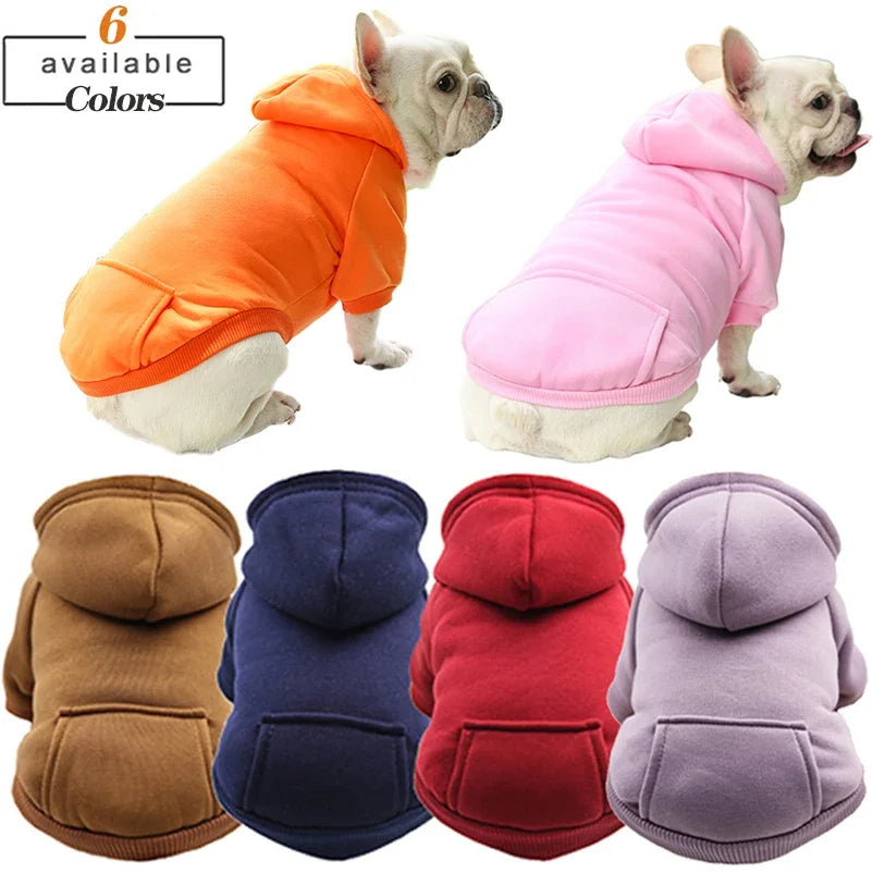 Dog Winter Hooded Sweatshirt Pet Friendly Supplies