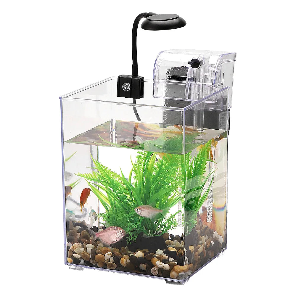 USB Desktop Fish Tank Set-Easy To Install Pet Friendly Supplies