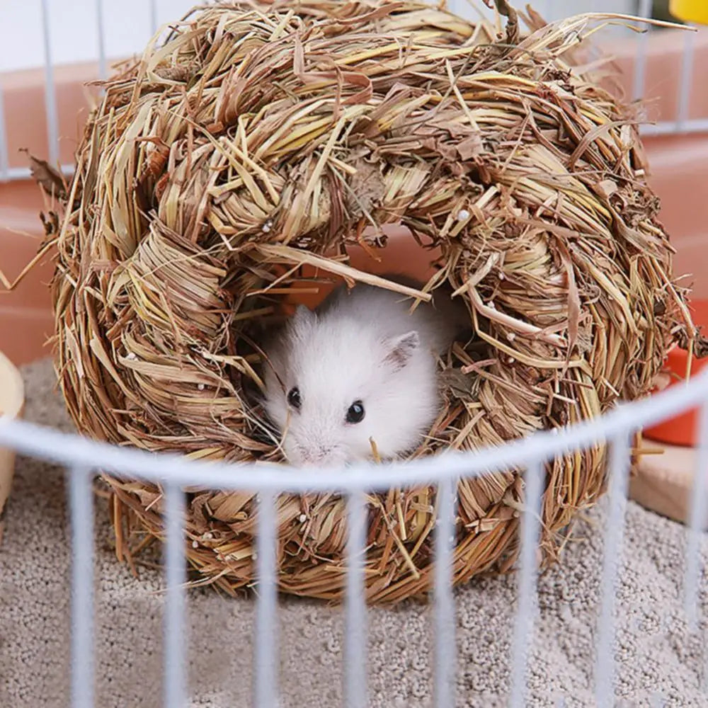 Natural Grass Nest Small Animal Pet Friendly Supplies