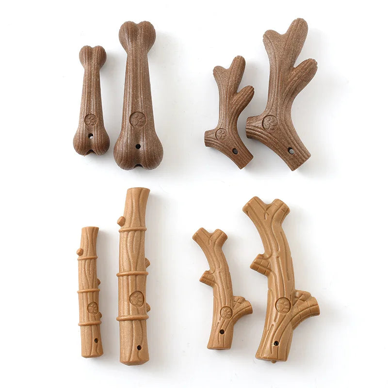 Cute Pinewood Antler Dog Chew - Pet Friendly Supplies