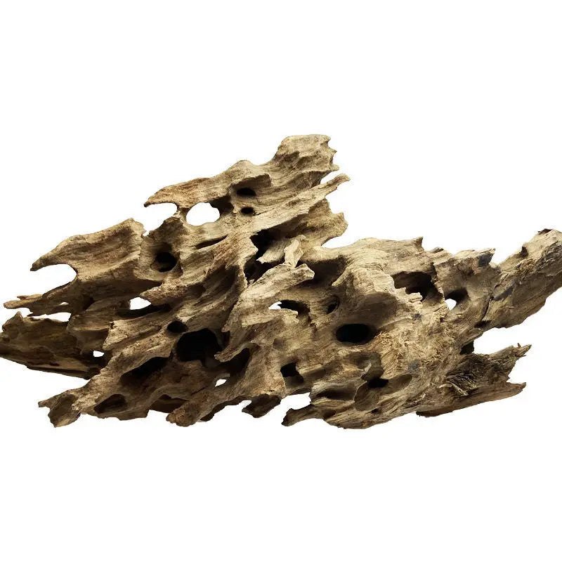 Fish Tank Natural Porous Wood Driftwood Ornament Pet Friendly Supplies