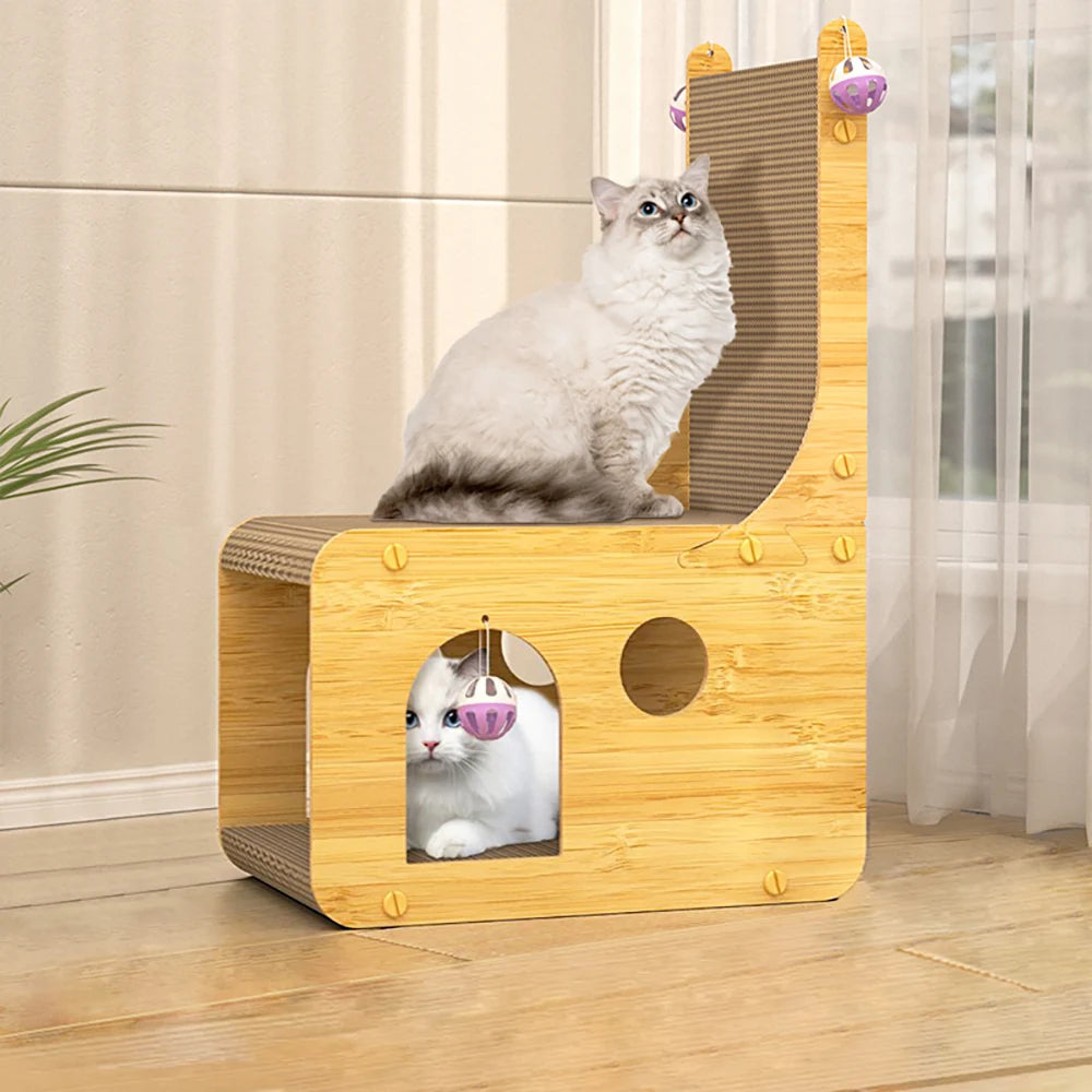 L-Shaped Cat Scratching Post Pet Friendly Supplies