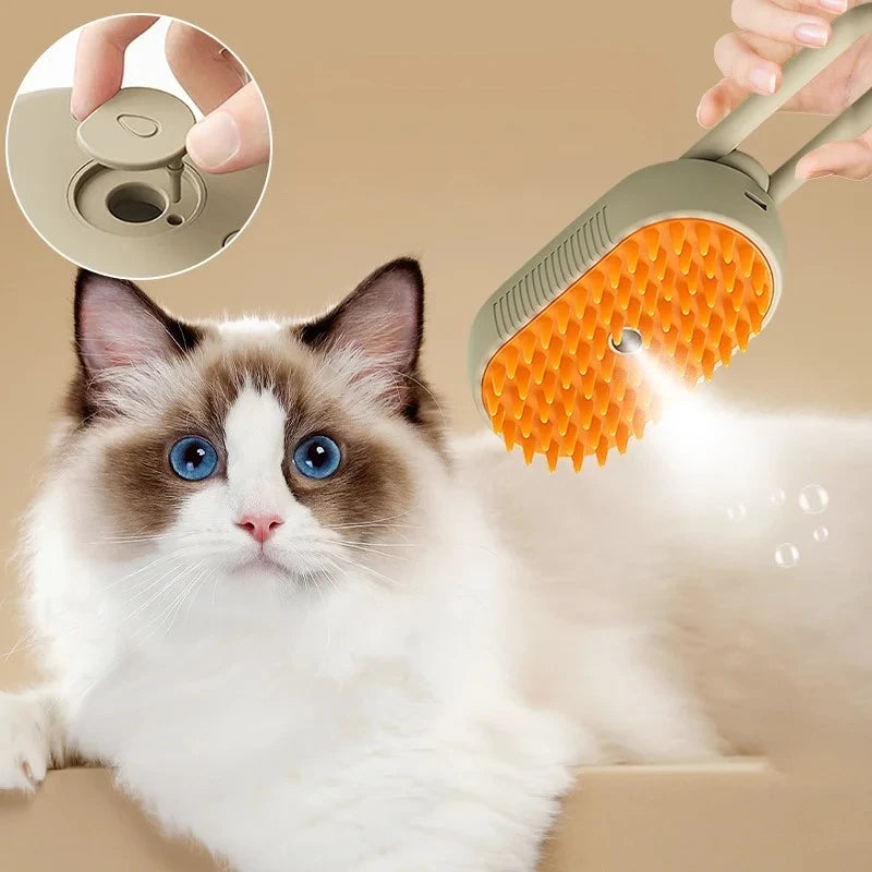 Cat Steam Brush Pet Friendly Supplies