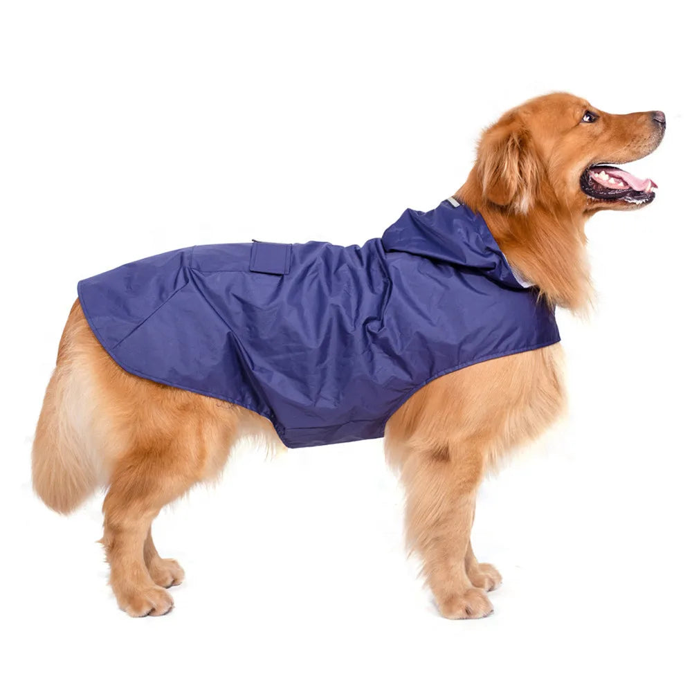 Dog Raincoat Waterproof Hoodie Jacket Pet Friendly Supplies