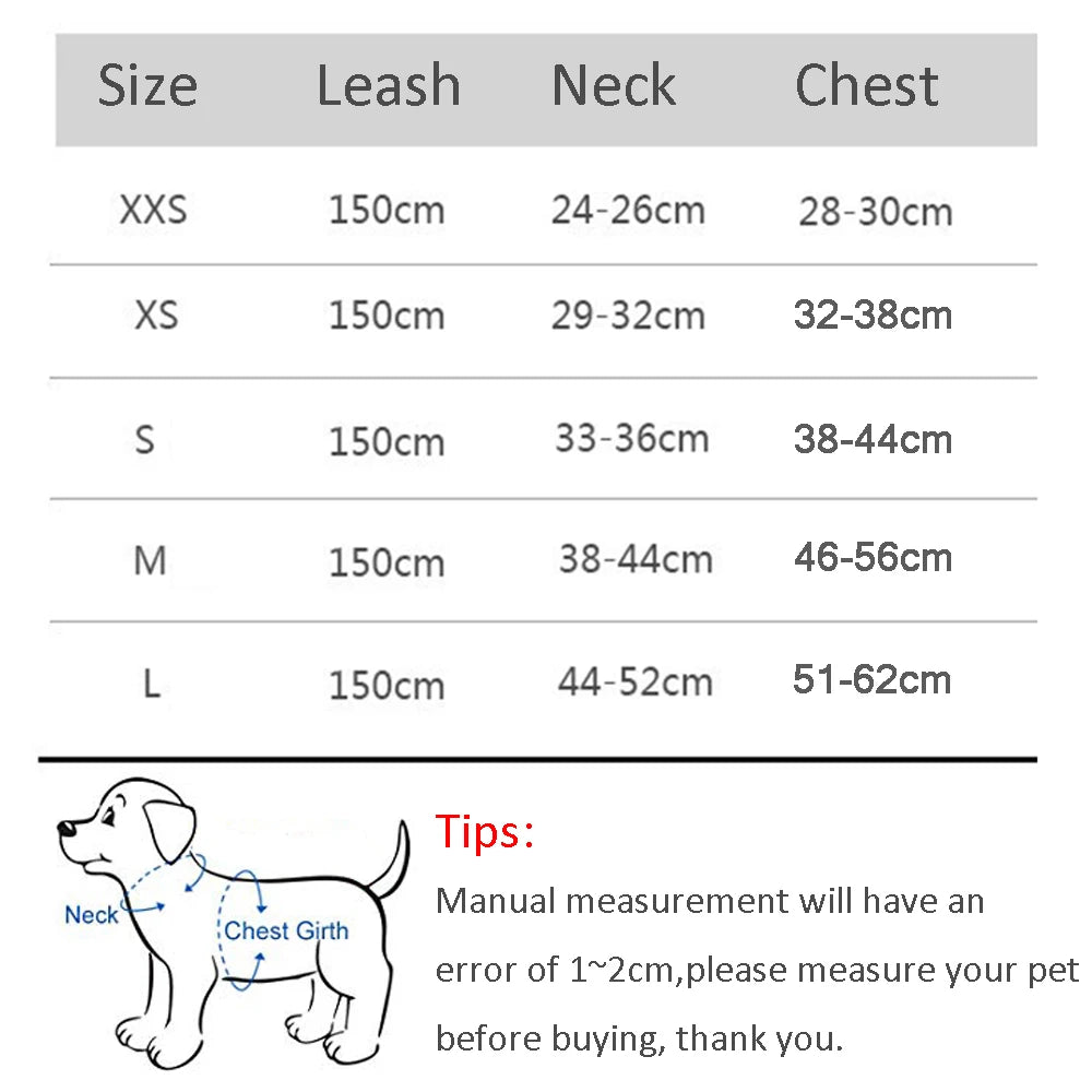 Dog Harness Leash Set Pet Friendly Supplies