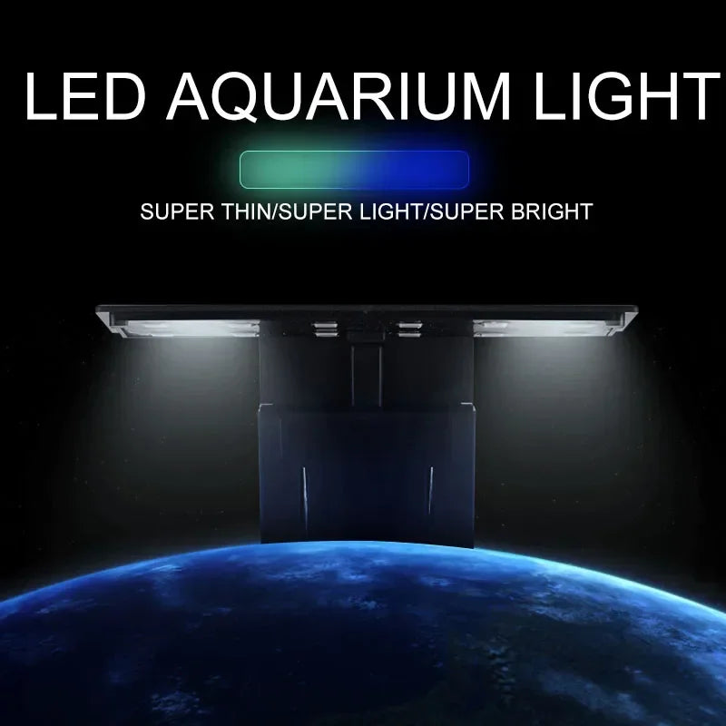 Super Slim LED Aquarium Light 5W/10W/15W Aquatic Pet Friendly Supplies