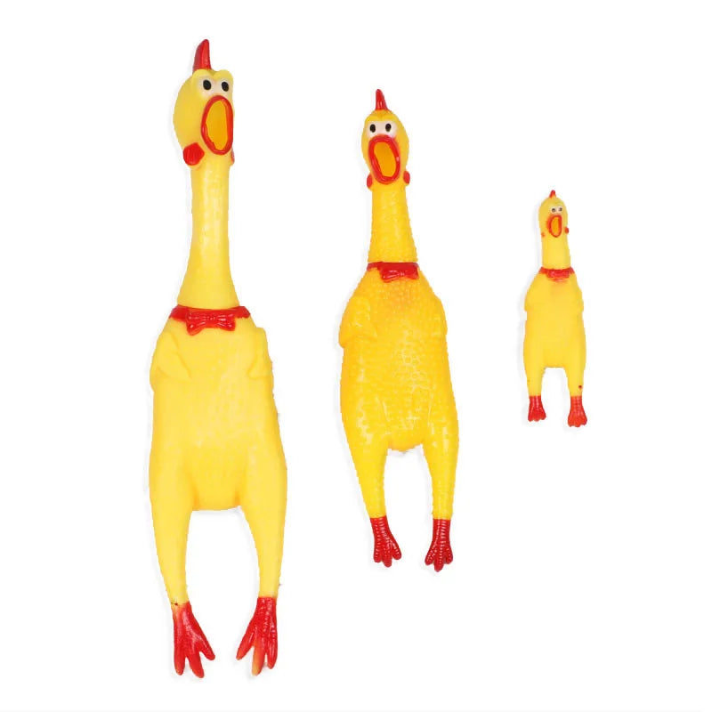 Screaming Chicken Squeeze Sounding Toy For Dogs Pet Friendly Supplies