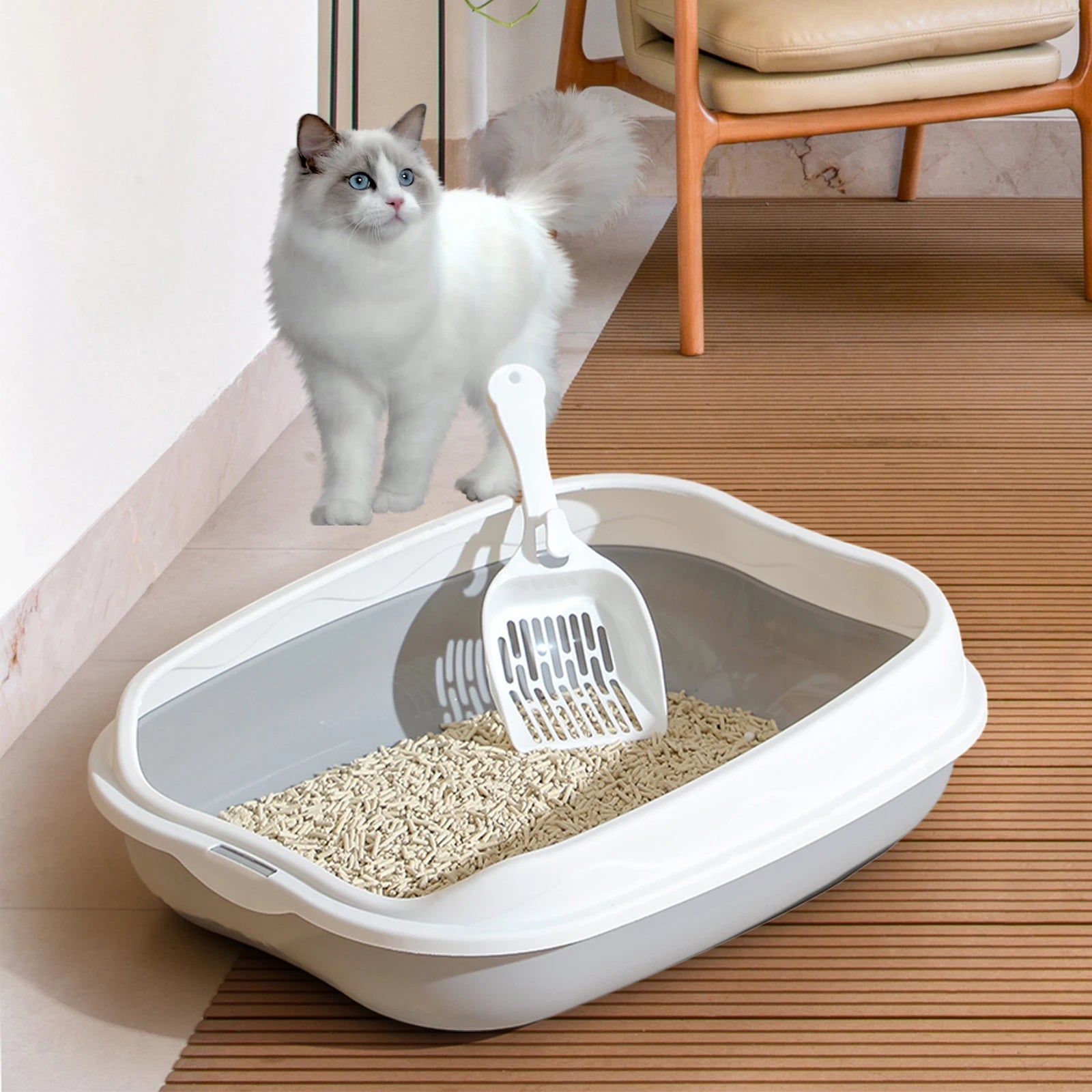 Cat Litter Box Portable Bedpan Pet Friendly Supplies