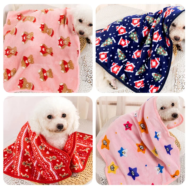 Warm Soft Dog Blanket Pet Friendly Supplies