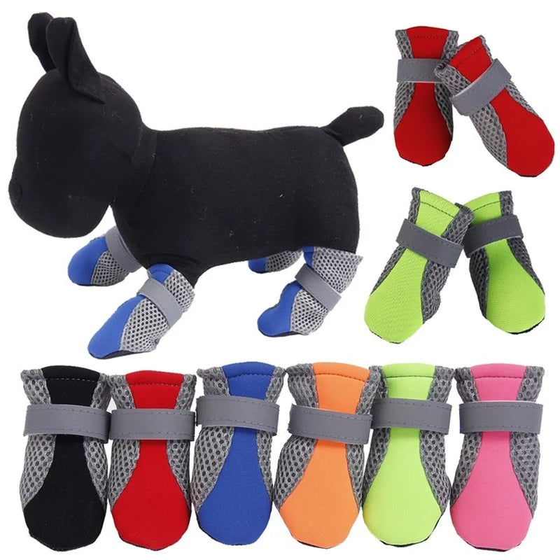 Breathable Waterproof Outdoor Walking Dog Shoes Pet Friendly Supplies