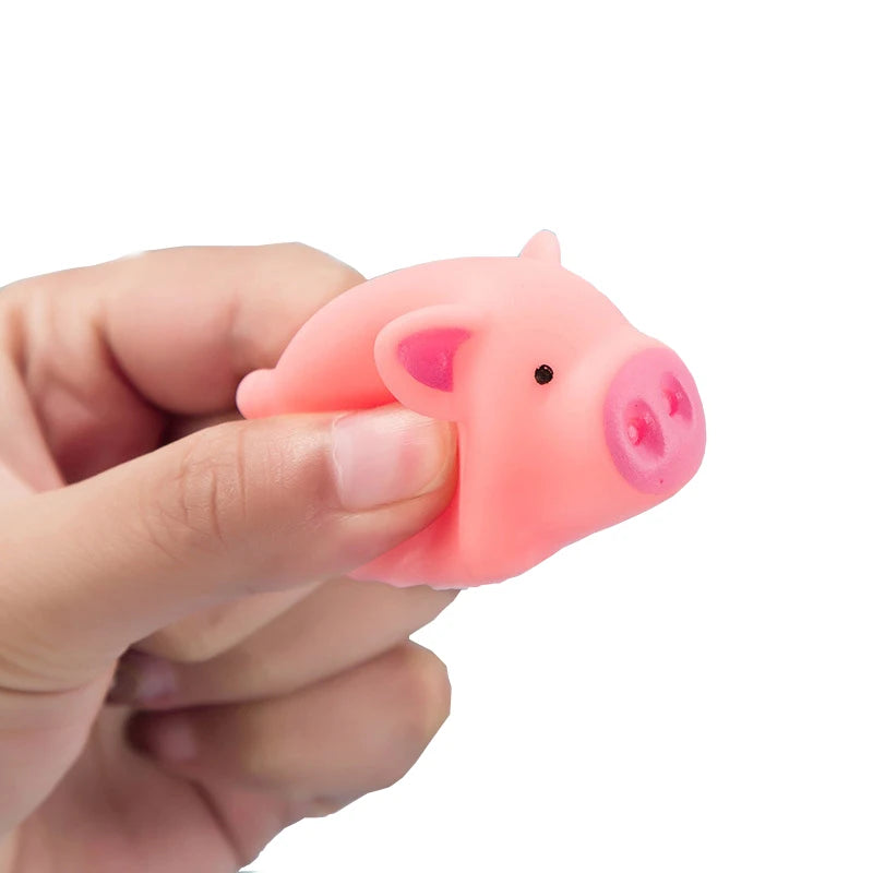 Mini Cute Pink Pig Screaming Rubber Pet Toys Pet Friendly Supplies