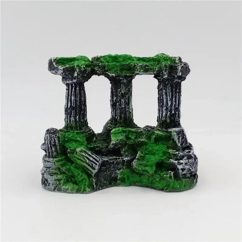 Rome Stone Pillars Decoration For Fish Tank Pet Friendly Supplies