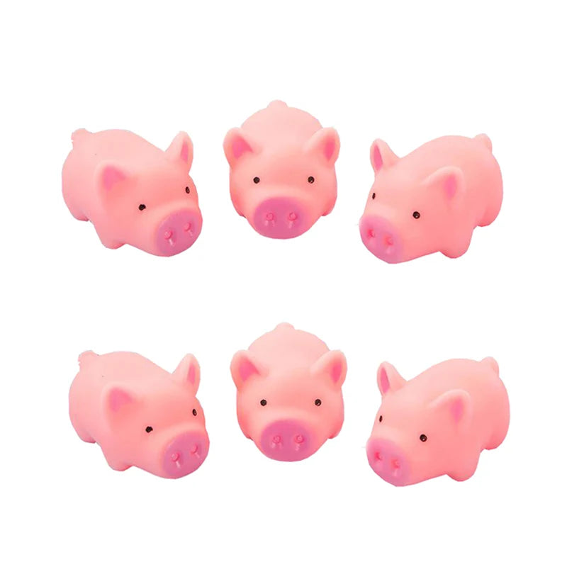 Mini Cute Pink Pig Screaming Rubber Pet Toys Pet Friendly Supplies