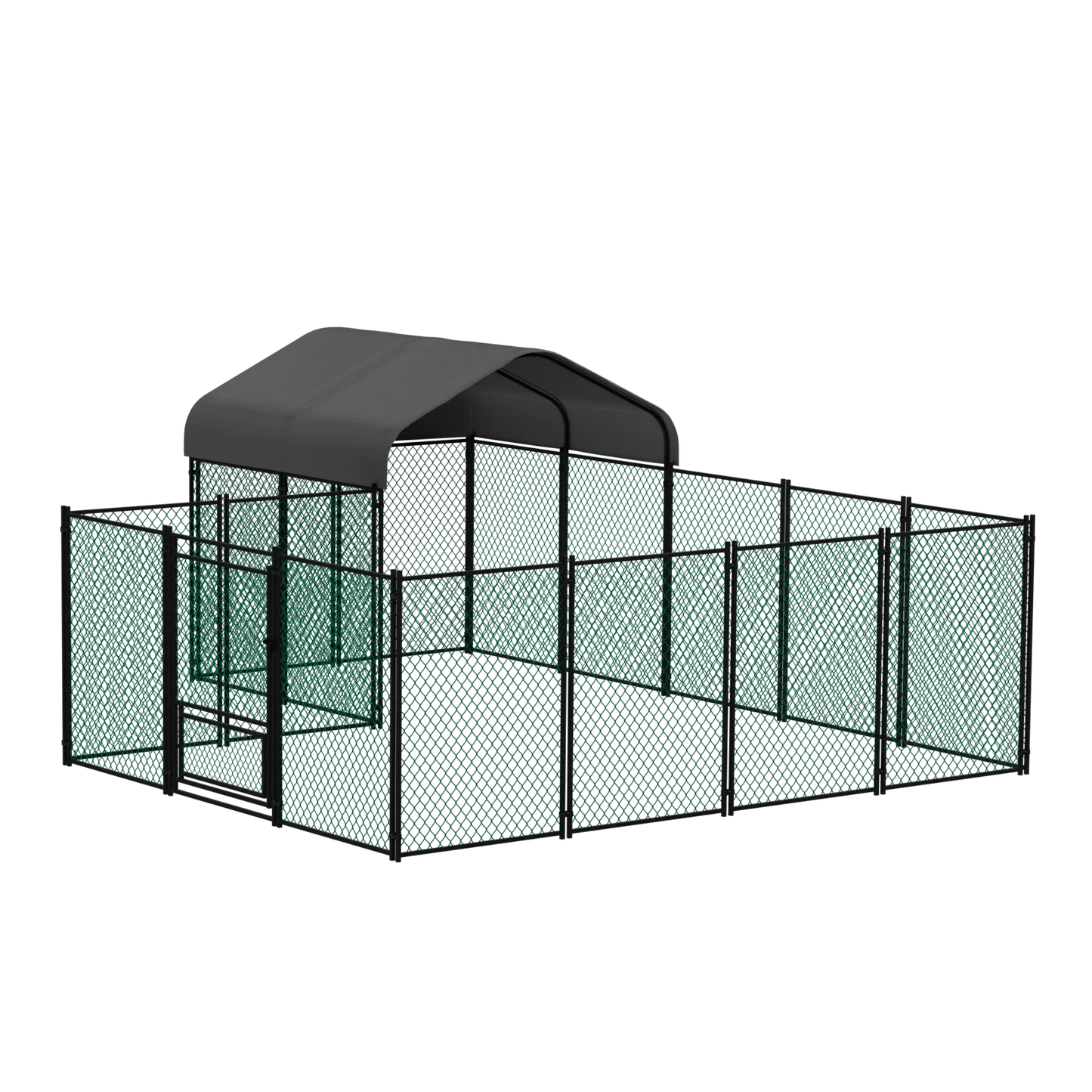 Chicken Coop 12.9x10.2x5.1ft Chicken Run Pen for Yard with Cover Outdoor Metal Portable Chicken Cage Enclosure Crate - Pet Friendly Supplies