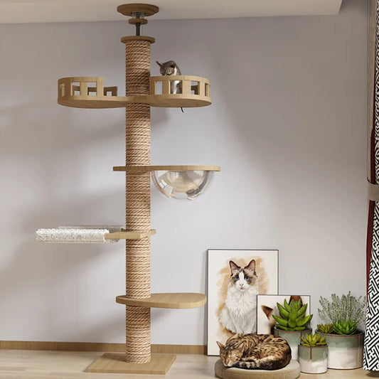 Adjustable Cat Tree House Tower