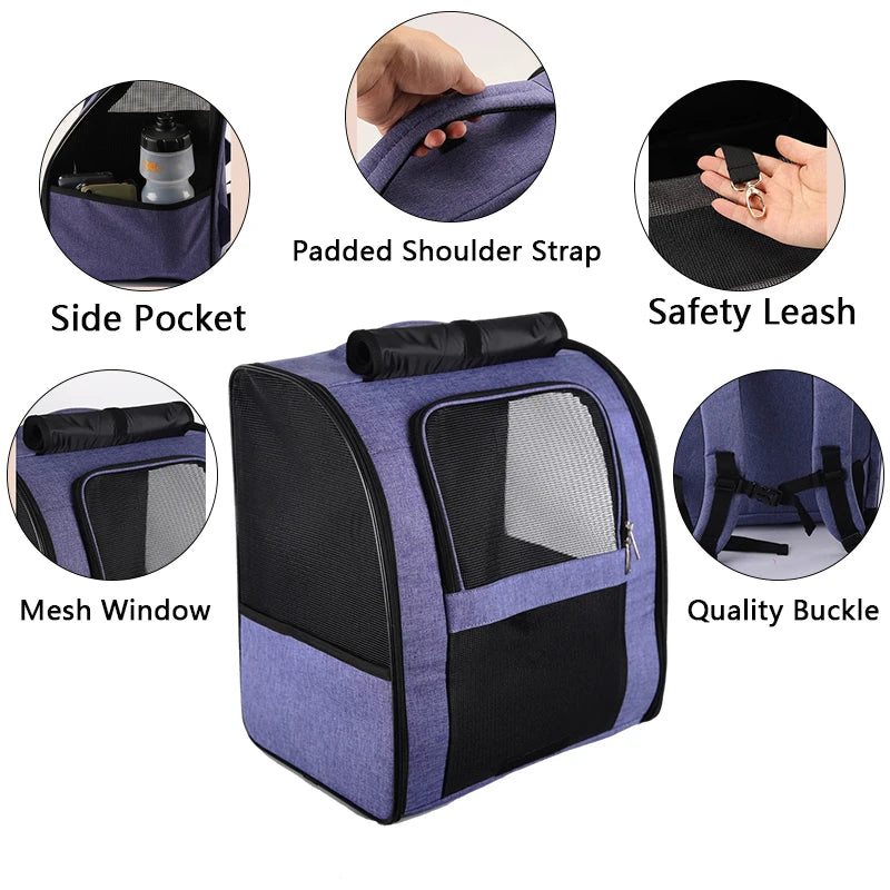 Breathable Outdoor Cat Carrier Shoulder Bag Pet Friendly Supplies